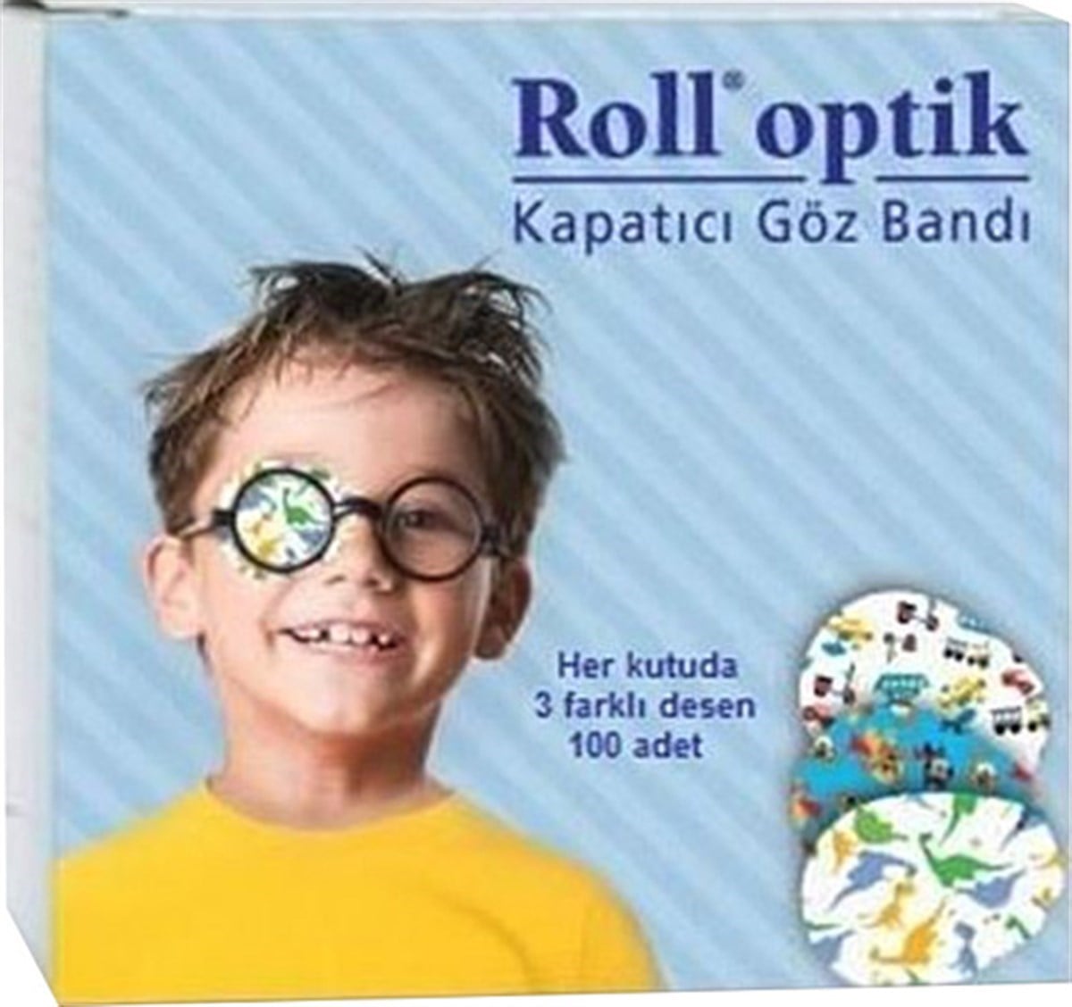 Roll Optik Kapatıcı Göz Bandı Erkek 100 Adet