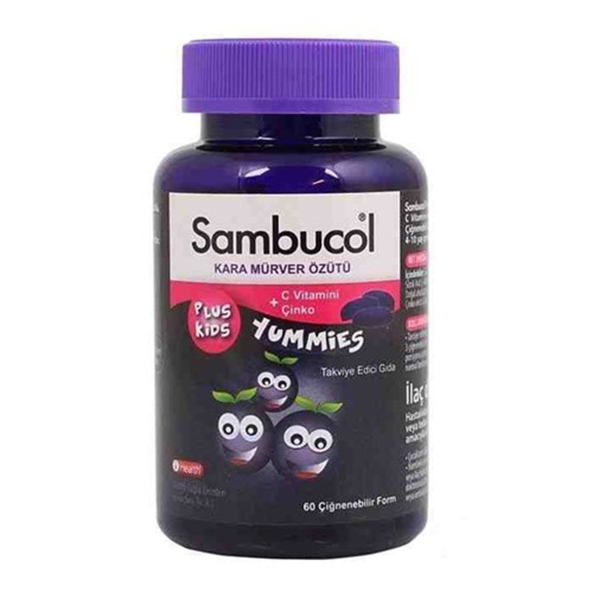 Sambucol Plus Kids Yummies - Çocuklar Için 60 Çiğnenebilir Tablet