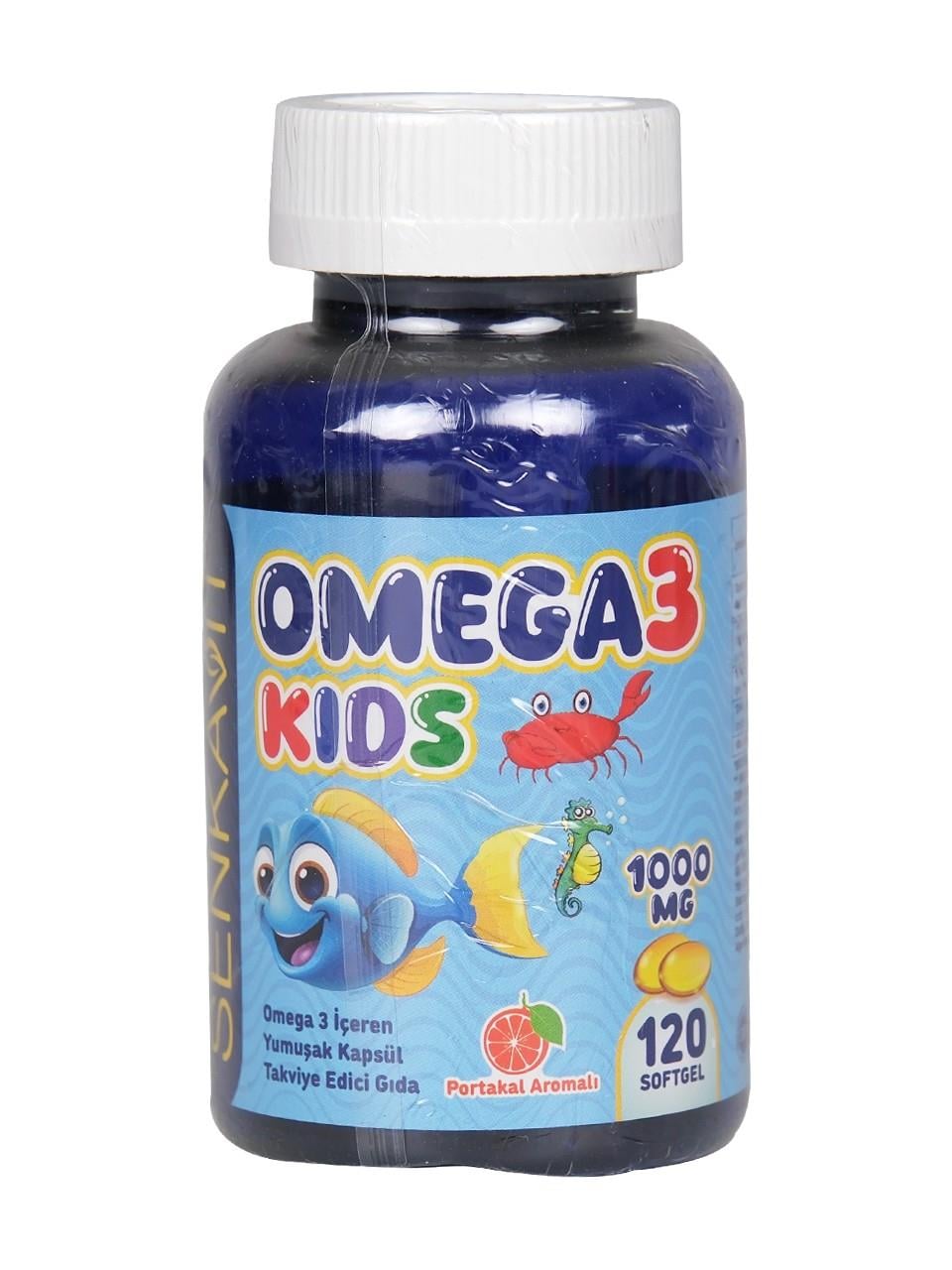 Senkavit Omega 3 For Kids Portakal Aromalı 120'li Softjel-Senkavit
