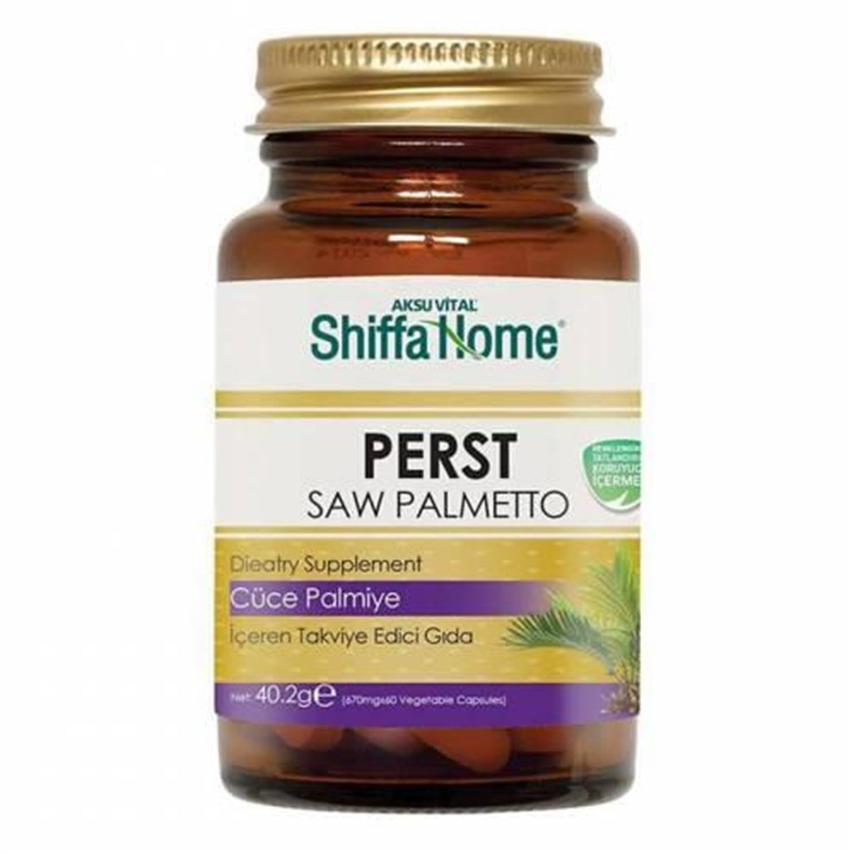 Shiffa Home PERST Saw Palmetto Kapsül PRS 670 mg x 60 Cüce Palmiye Kapsül