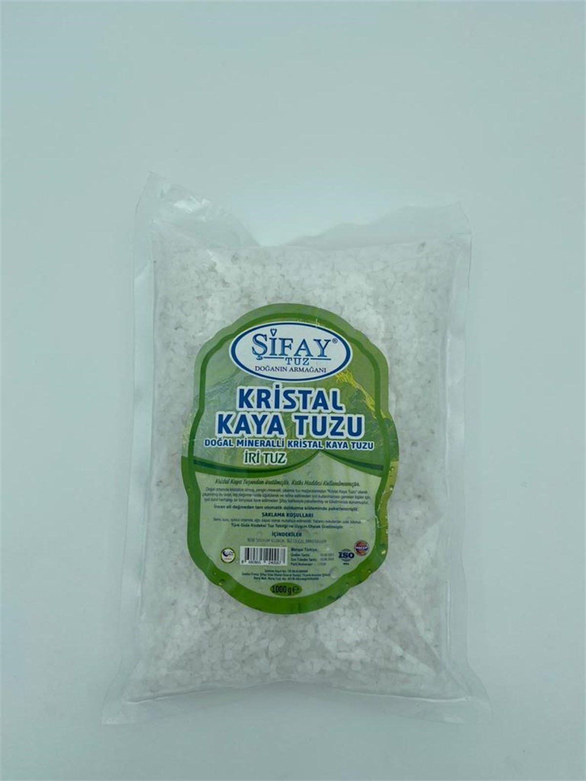 Şifay Kristal Kaya Tuzu 1000 gr Sofrada Öğütme