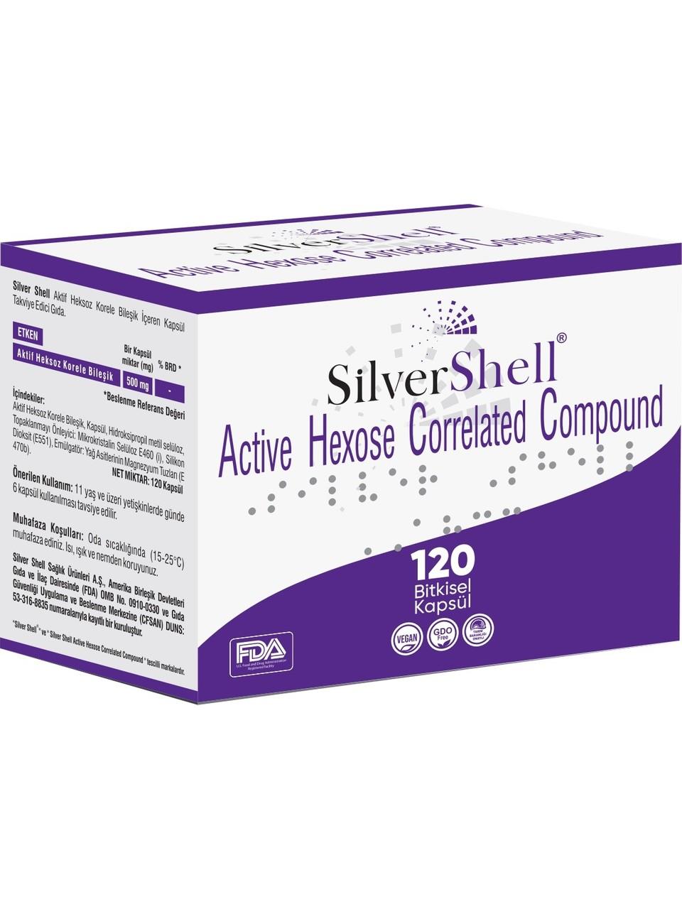 Silver Shell Ahcc 500 mg 120 Vegan Kapsül-Silver Shell