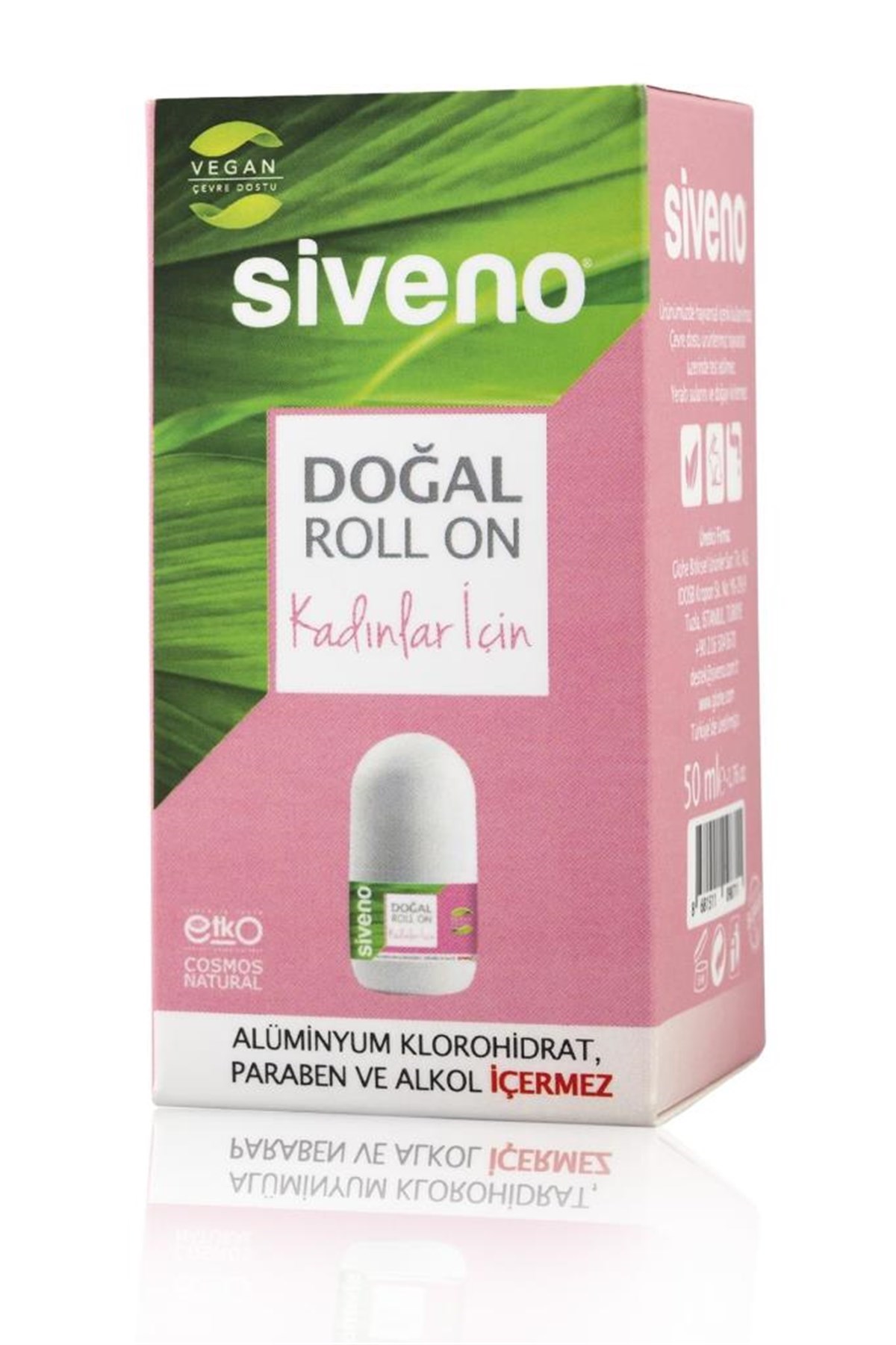 Siveno Doğal Roll-On Kadınlar İçin 50 ml