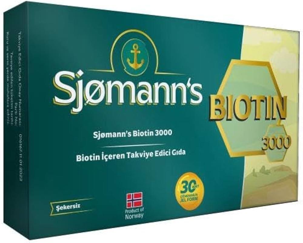 Sjomann's Biotin 3000 İçeren Takviye Edici Gıda 30 Adet Çiğnenebilir Jel Form-Easyvit