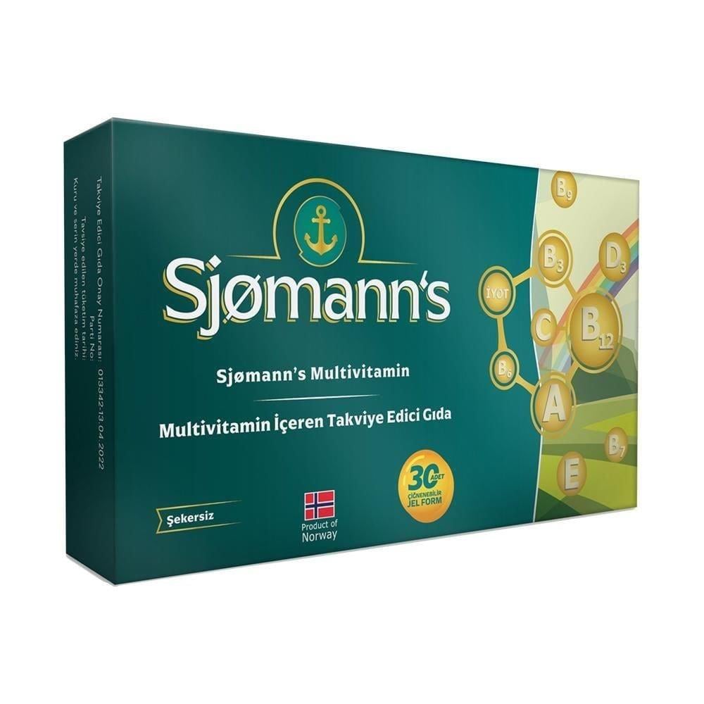 Sjomann's Multivitamin İçeren Takviye Edici Gıda 30 Adet Çiğnenebilir Jel Form-Easyvit