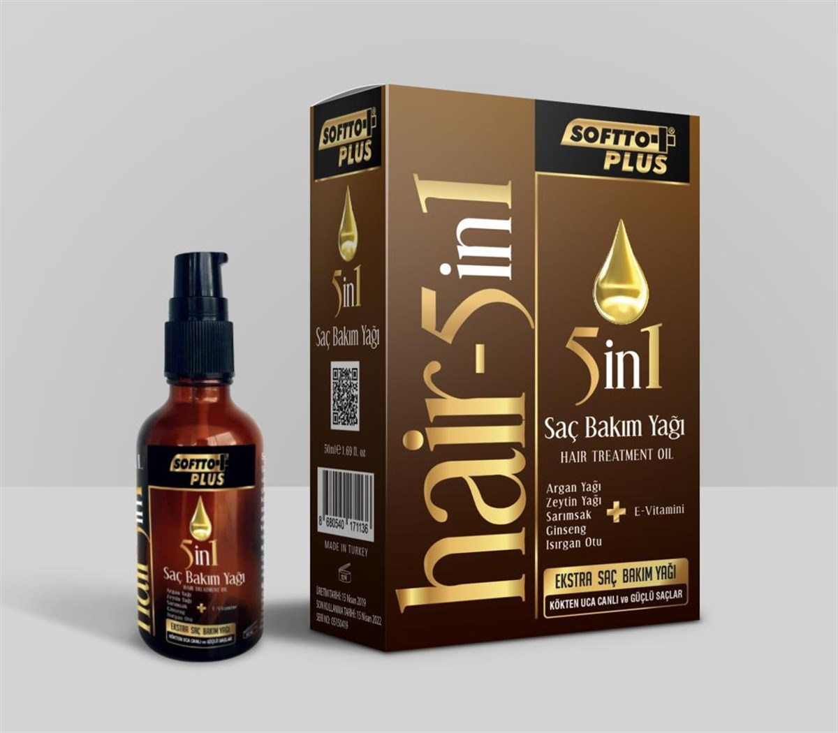 Softto Plus 5in1 Saç Bakım Yağı 50 Ml