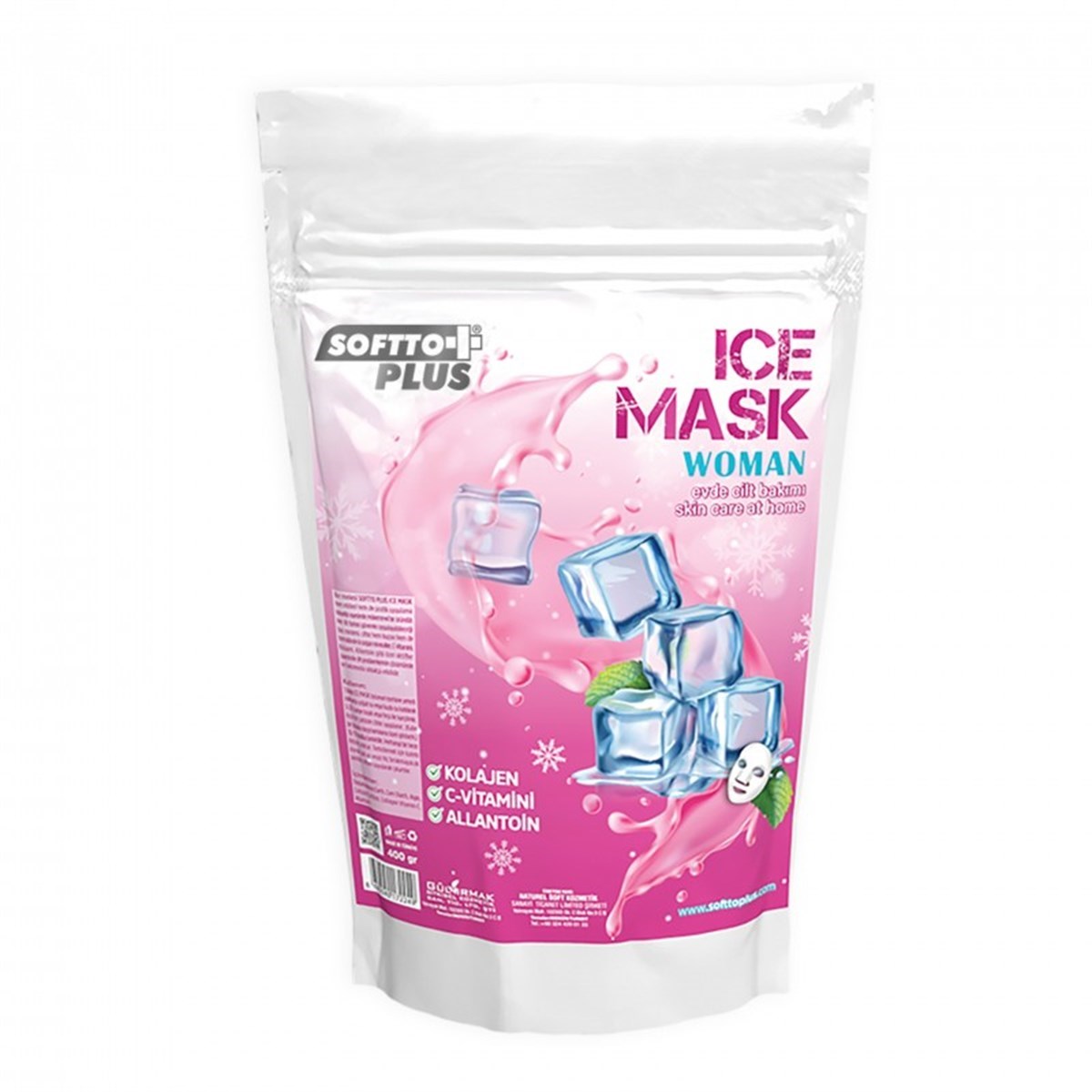 Softto Plus Buz Maskesi Kadın 400 gr
