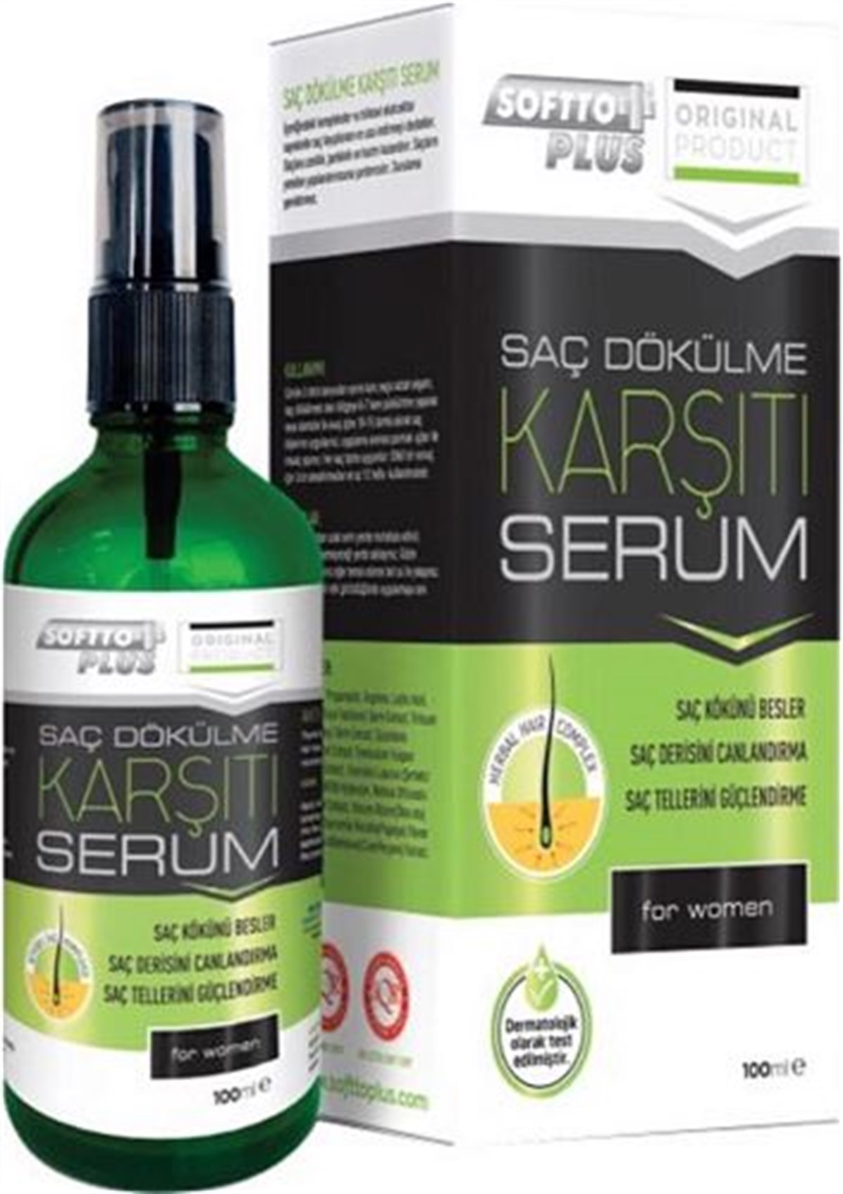 Softto Plus Kadınlar İçin Saç Dökülme Karşıtı Serum 100 ml
