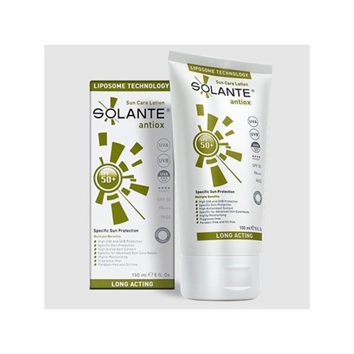 Solante antiox SPF 50+ Losyon 150 ml