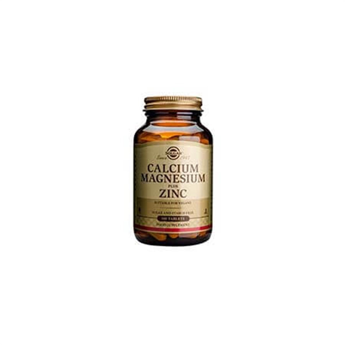 Solgar Calcıum Magnesium Plus Zinc 100 Tablet-Solgar