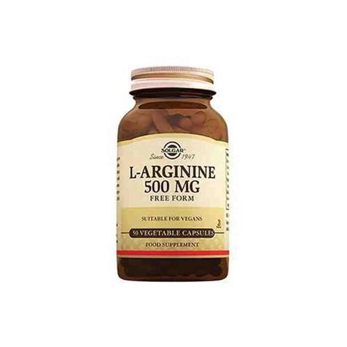 Solgar L - Arginine 500 Mg 50 Kapsül