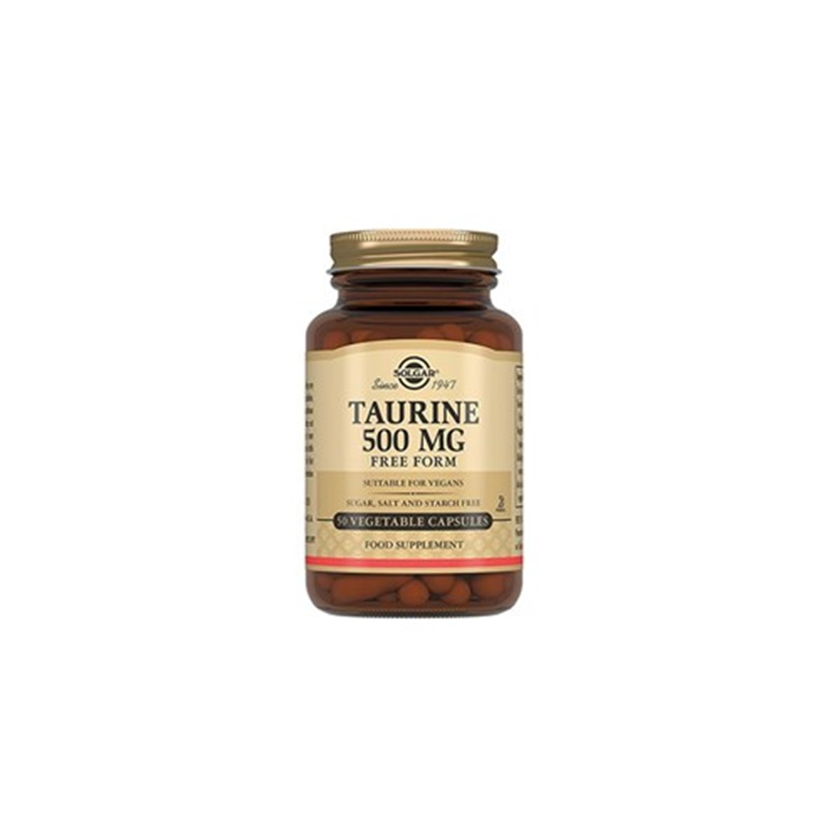 Solgar Taurin 500mg 50 Kapsül