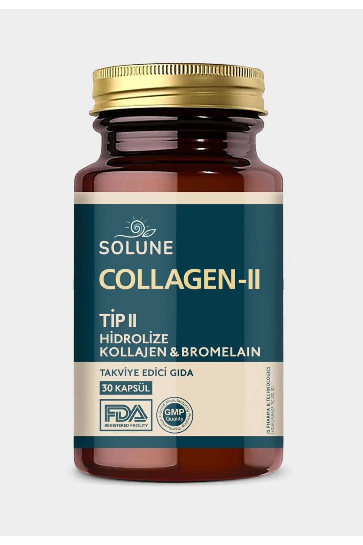 Solune Collagen-2 30 Kapsül Cam Şişe 200 gr-Solune