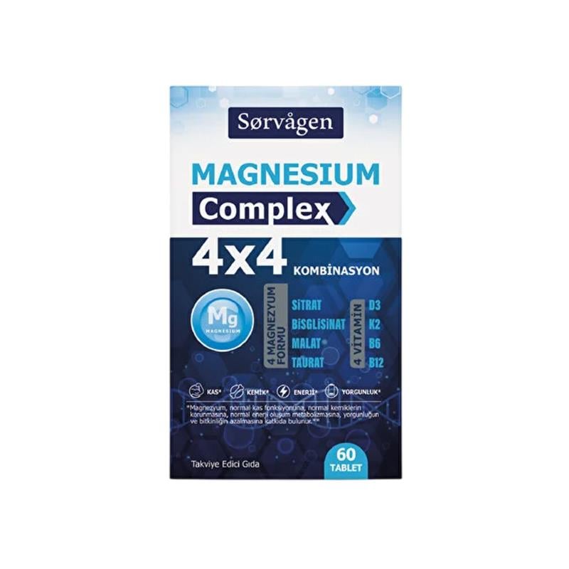 Sorvagen 4x4 Magnezyum Complex 60 Tablet-Sorvagen