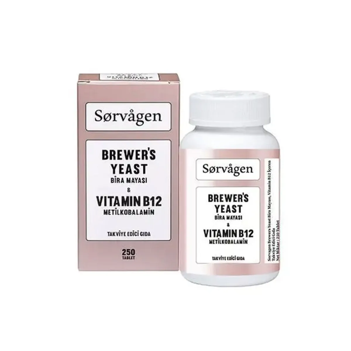 Sorvagen Brewer's Yeast Vitamin B12 Anne Sütü Arttırıcı 250 Tablet-Sorvagen