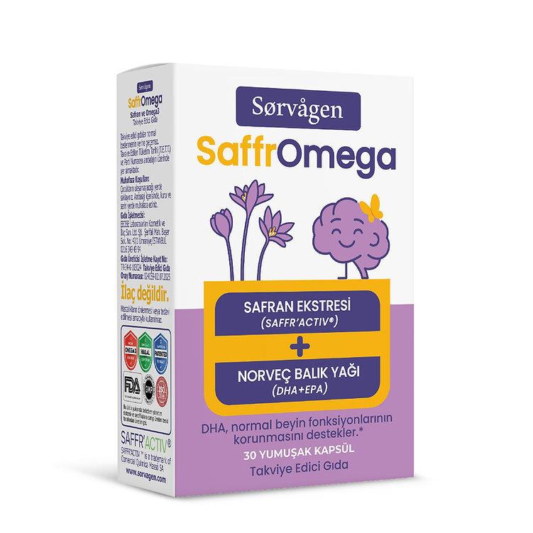 Sorvagen SaffrOmega Safran ve Omega3 30 Yumuşak Kapsül-Sorvagen