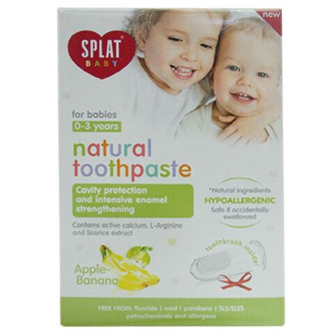 Splat Baby Apple & Banana 0-3 Yaş Diş Macunu 40 ml + Diş Fırçası-Splat