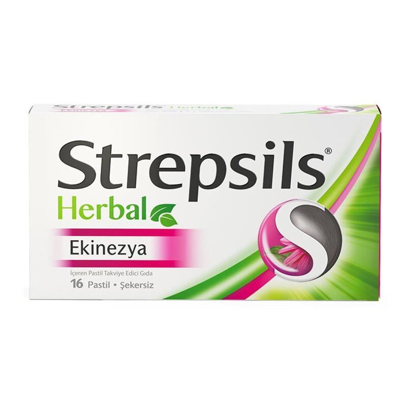 Strepsils Herbal Ekinezya 16 Pastil-Strepsils