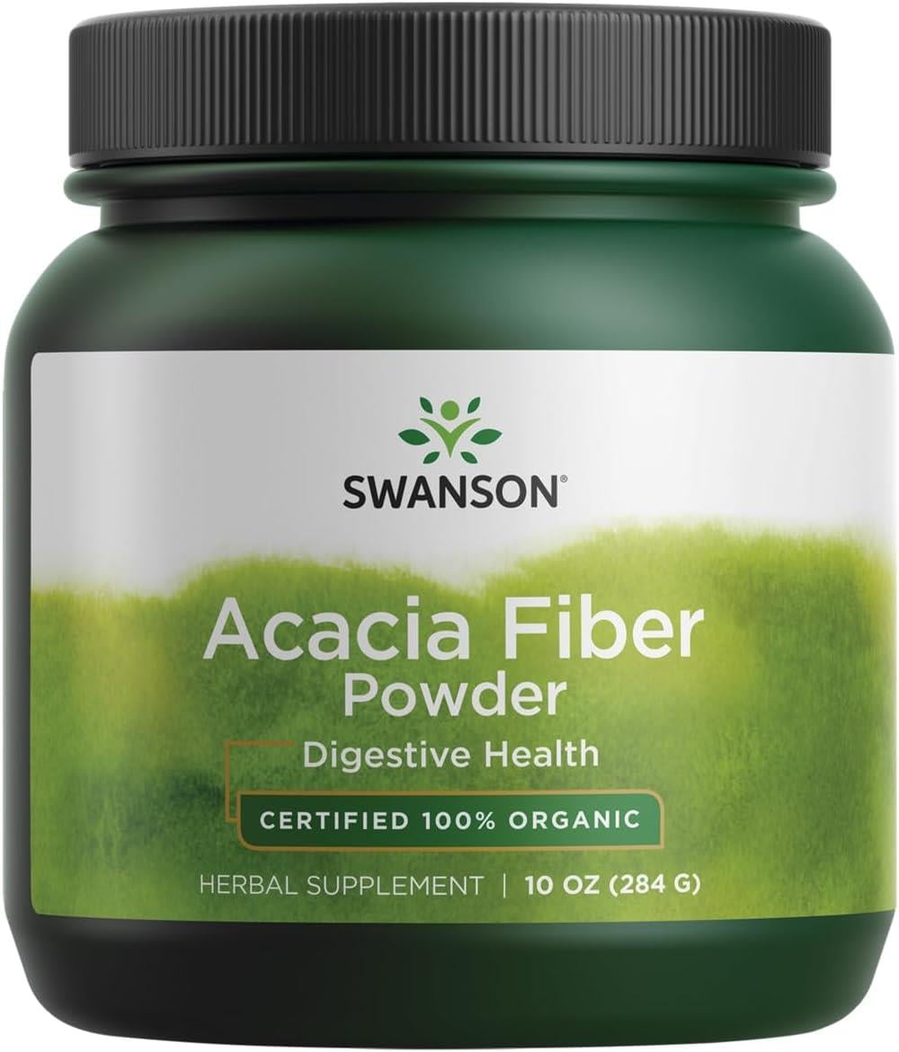 Swanson Acacia Fiber Powder 10 oz 284 gr-Swanson