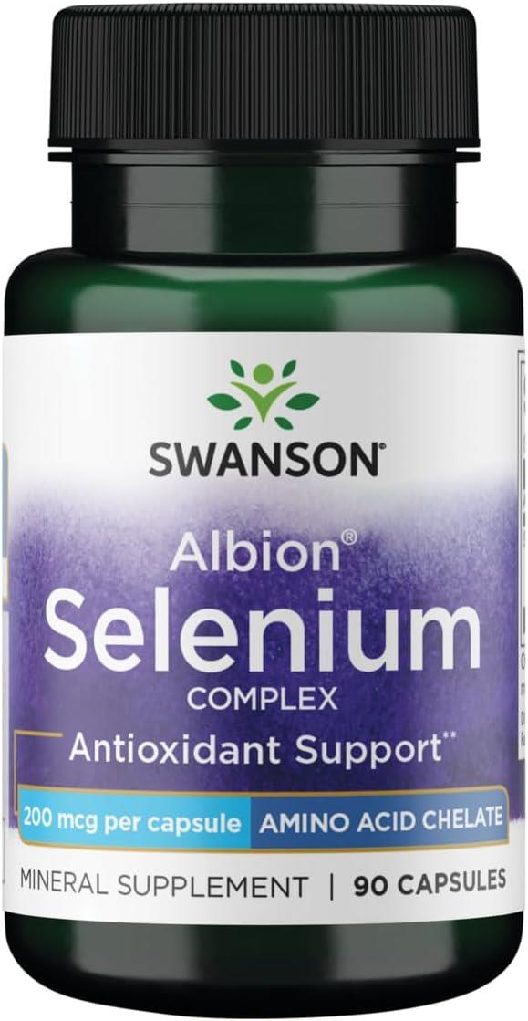 Swanson Albion Selenium Complex 200 mcg 90 Kapsül-Swanson