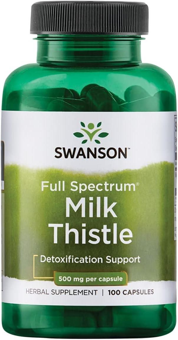 Swanson Full Spectrum Milk Thistle 500 mg Per Capsule-Swanson