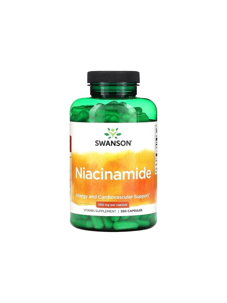 Swanson Niacin 500 mg 250 Kapsül-Swanson