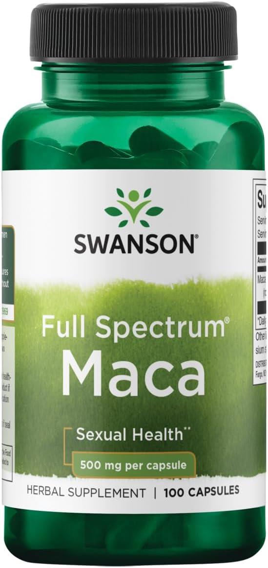 Swanson Premium Full Spectrum Maca 500 mg 100 Capsules-Swanson