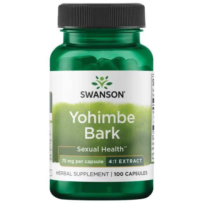 Swanson Premium Yohimbe Bark 75 mg 100 Capsules-Swanson