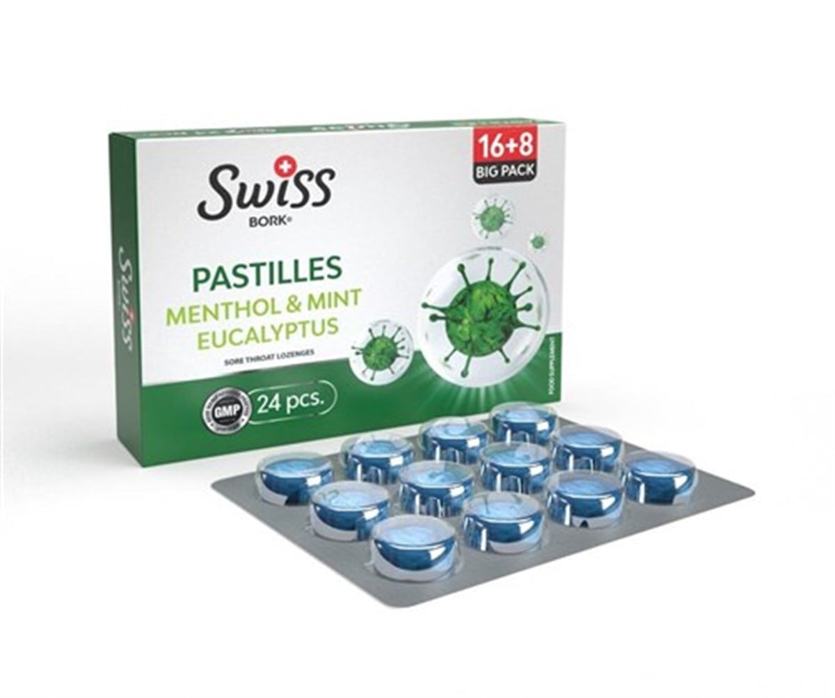 Swiss Bork Nane & Okaliptus Pastil 24 Adet