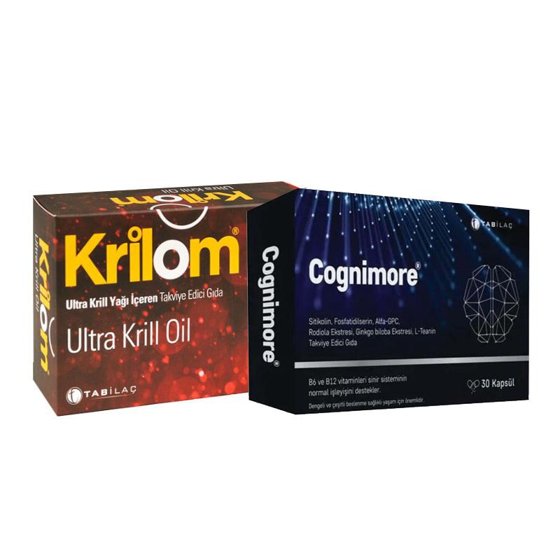 TAB İlaç Cognimore 30 Kapsül + Krilom Ultra Krill Oil 30 Kapsül - Avantajlı Paket-TAb ilaç