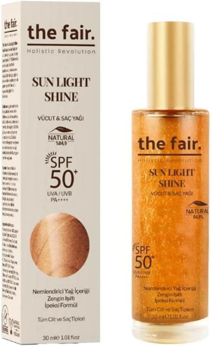 the fair. Sun Light Shine Pa++++ Vücut ve Saç Yağı SPF 50+ 30 ml-The fair.
