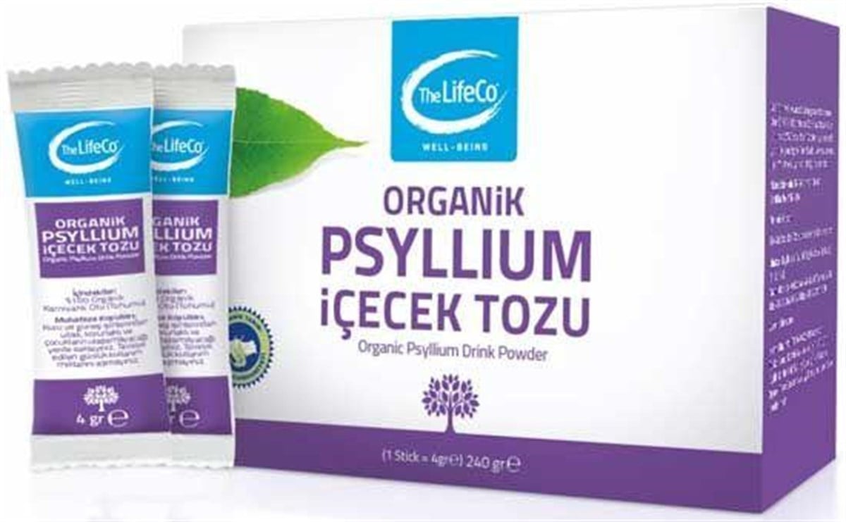 The LifeCo Psyllium Husks Powder Karnıyarık Otu Tohumu Tozu 4grx60 Şase