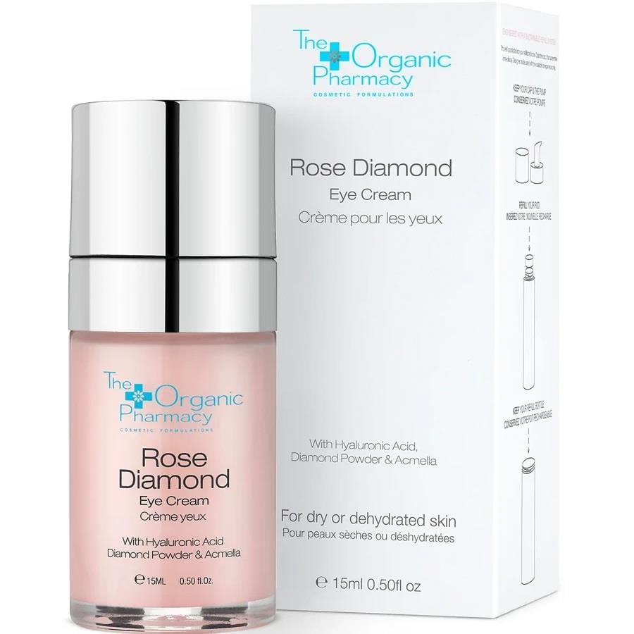 The Organic Pharmacy Rose Diamond Eye Cream 15 ml-The Organic Pharmacy