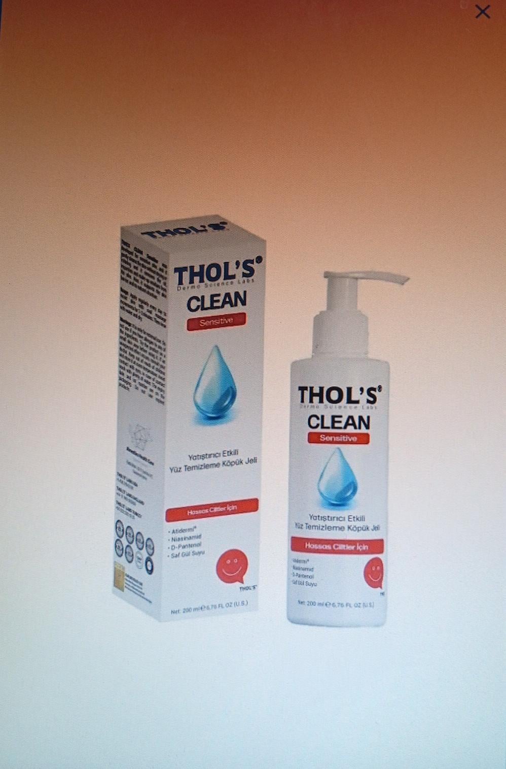 Thol's Clean Sensitive TB5 Hassas Ciltler İçin Yüz Temizleme Köpük Jeli 200 ml-THOL'S