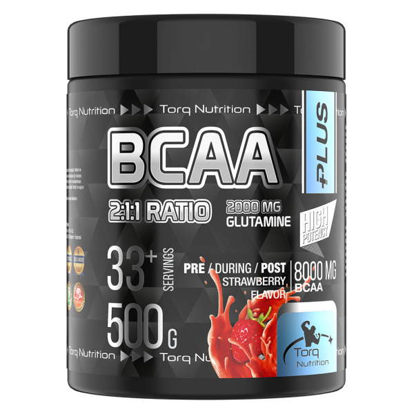 Torq Nutrition BCAA+ Çilek Aromalı 500 gr-TORQ NUTRITION