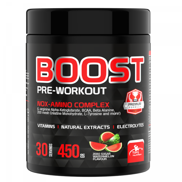 Torq Nutrition Boost Pre-Workout Nox Karpuz Aromalı 450 gr-TORQ NUTRITION