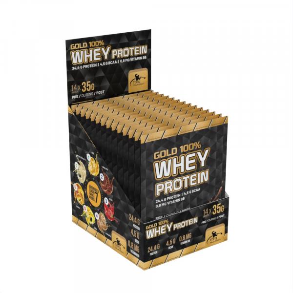 Torq Nutrition Gold Whey Protein 35 gr x 14 Şase - Çilek-TORQ NUTRITION