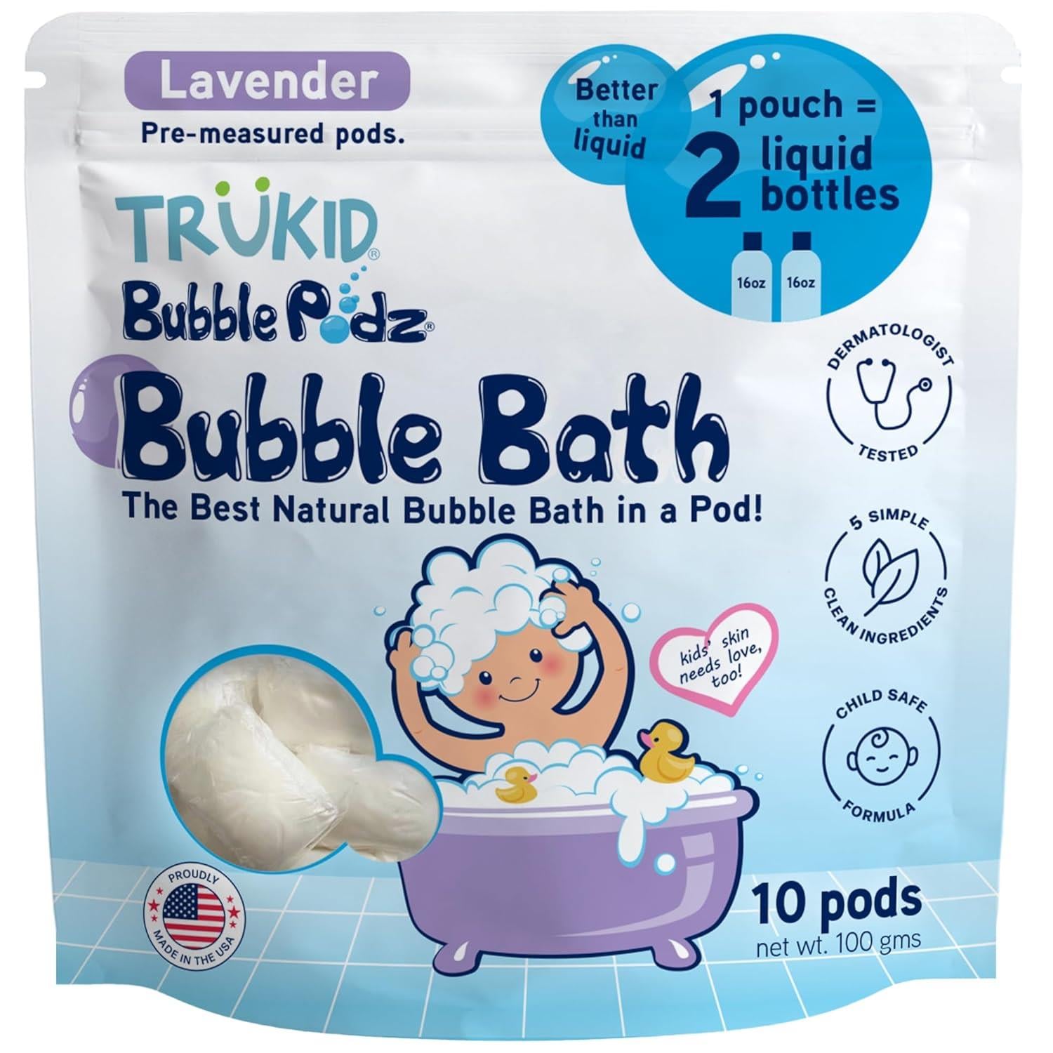 Trukid Bubble Podz Lavender Scented Bubble Bath 10 Adet-Trukid