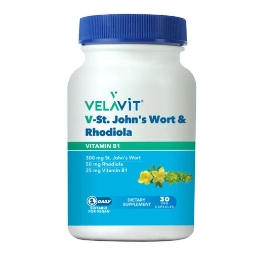 Velavit V-St. John's Worth Rhodiola 30 Tablet-Velavit