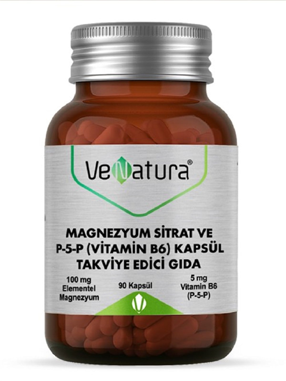 VeNatura Magnezyum Sitrat P5P Vitamin B6 Takviye Edici Gıda 90 Tablet