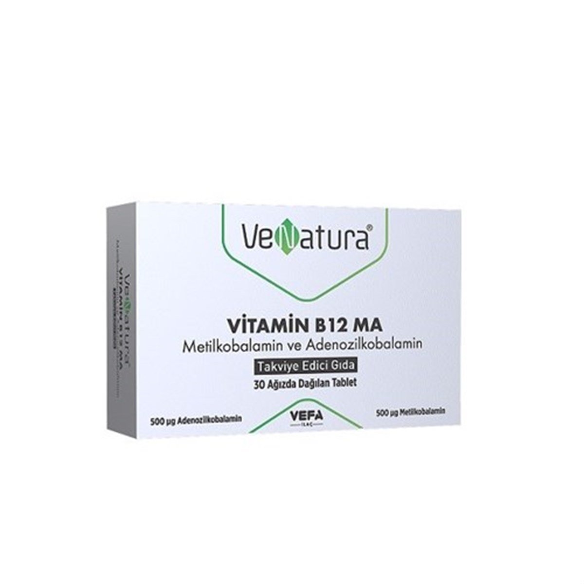 VeNatura Vitamin B12 MA Takviye Edici Gıda 30 Tablet