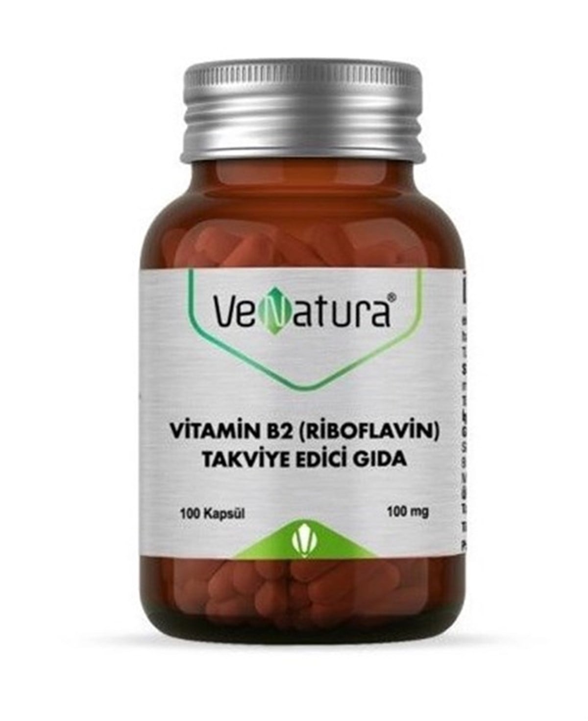 VeNatura Vitamin B2 (Riboflavin) Takviye Edici Gıda 100 kapsül