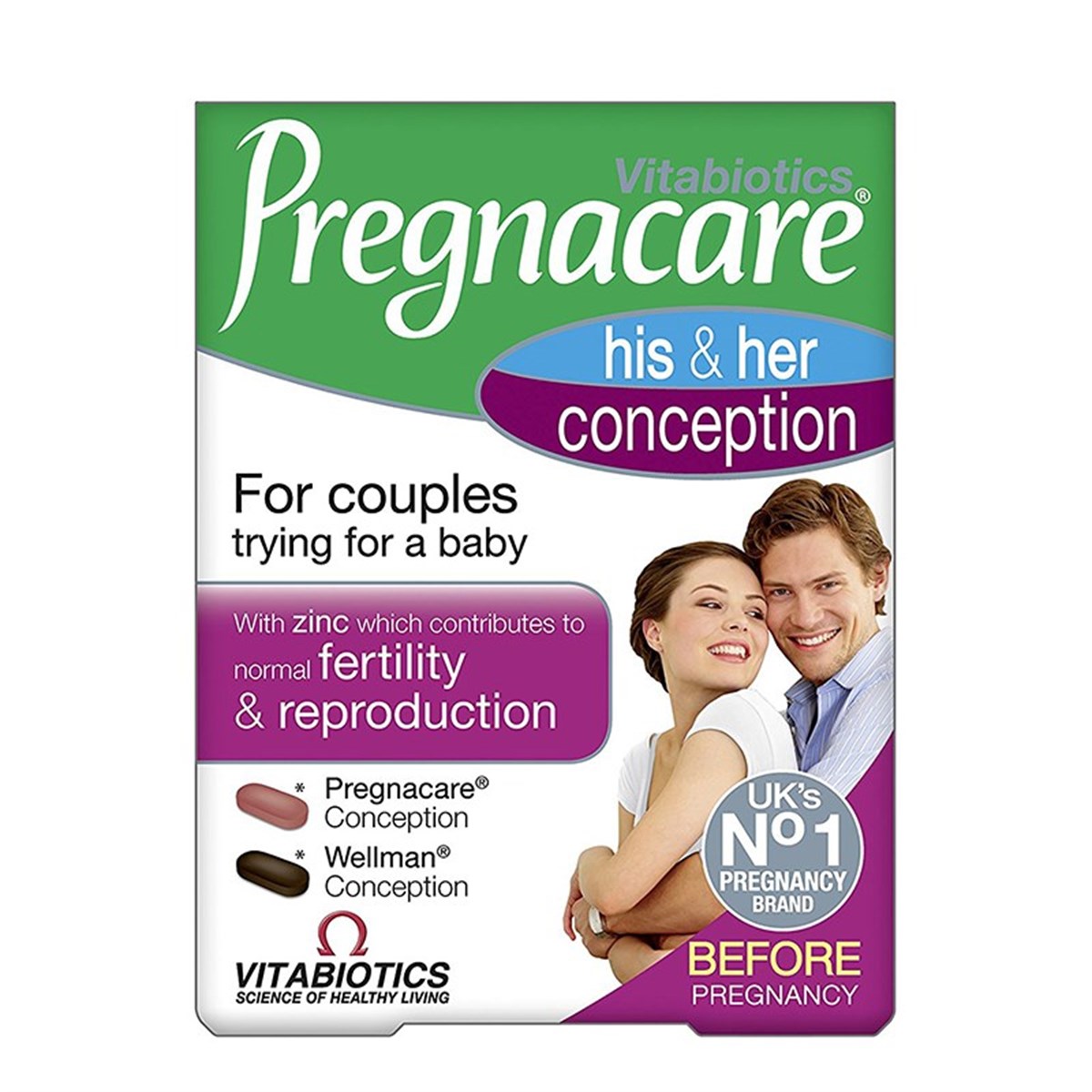 Vitabiotics Pregnacare Him and Her Conception 60 Tb