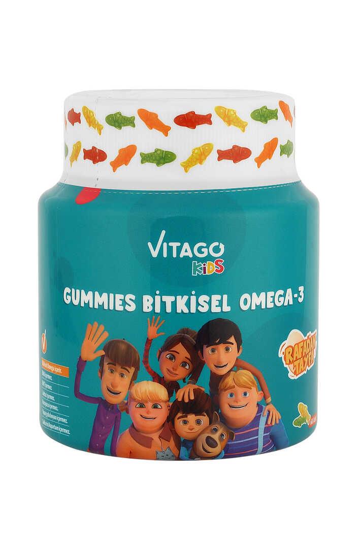Vitago Kids Gummies Bitkisel Omega-3 İçeren Çiğnenebilir Form - 60 Adet Gummy-VITAGO
