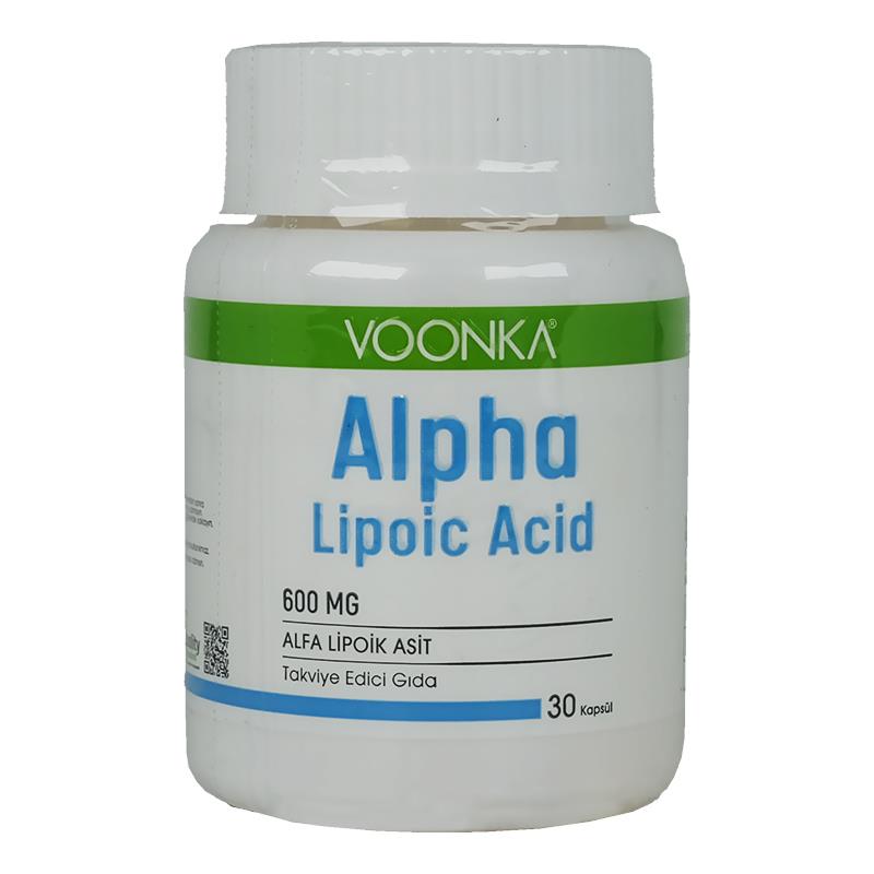 Voonka Alpha Lipoic Acid 600mg 32 Kapsül-Voonka