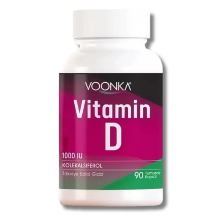 Voonka Vitamin D 102 Yumuşak Kapsül (SKT:30.01.2026)-Voonka