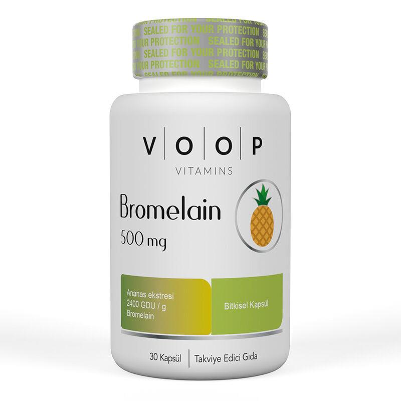 Voop Bromelain 500 mg Ananas 30 Bitkisel Kapsül-Voop