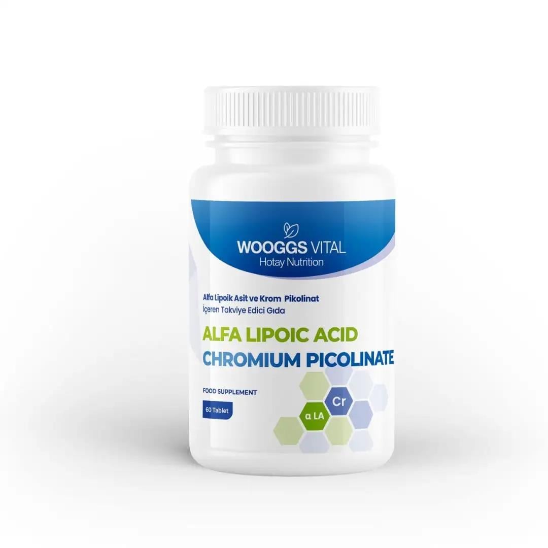 Wooggs Vital Alfa Lipoic Asit ve Chromium Picolinate İteg 60 Tablet-Wooggs Vital