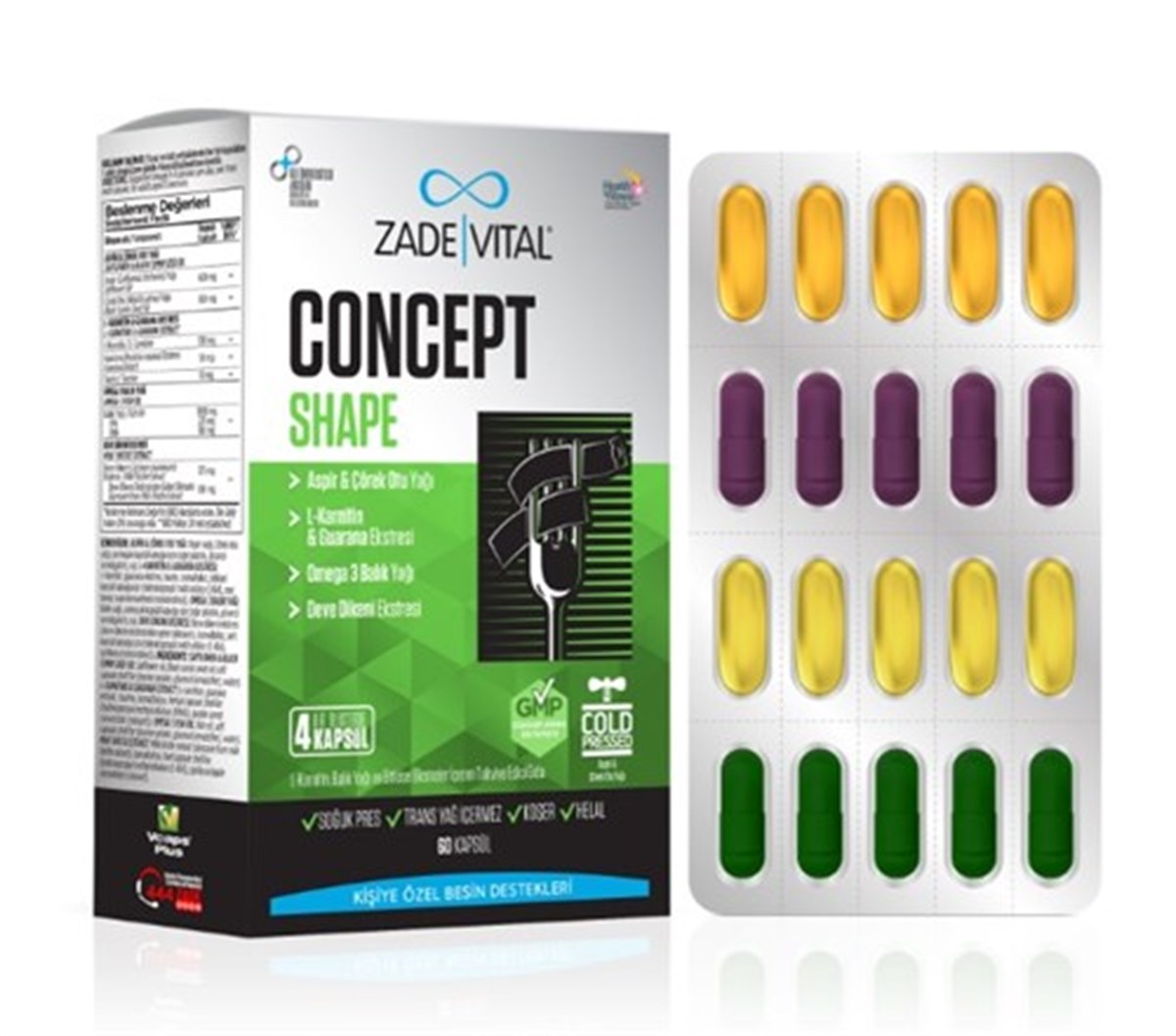 Zade Vital Concept Shape 60 Kapsül