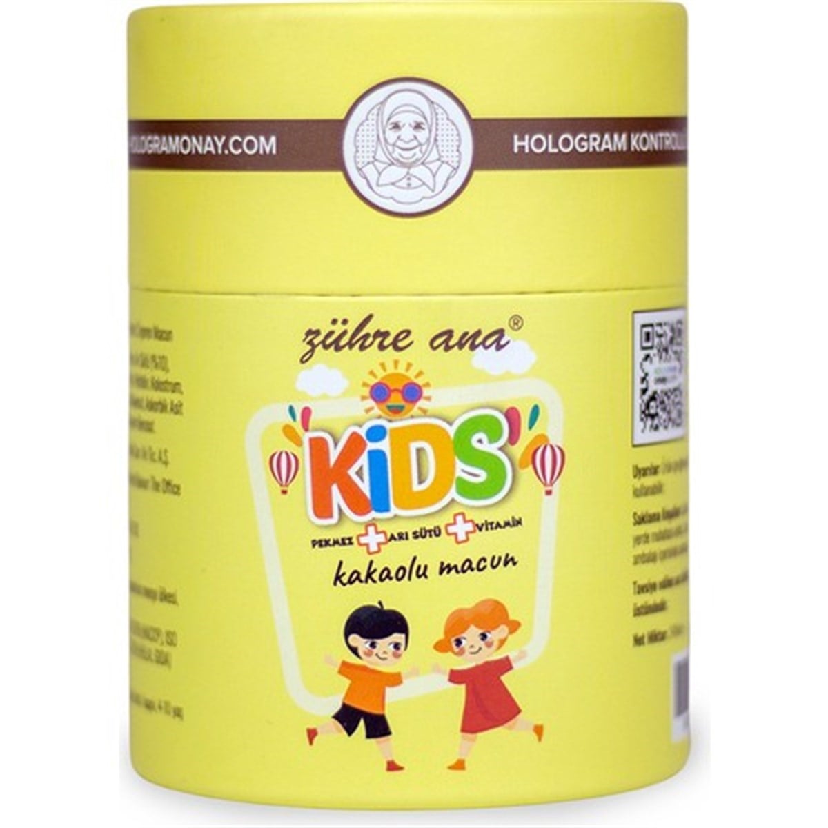 Zühre Ana Kids Arı Sütü Pekmez Bal ve Vitamin Katkılı Kakaolu Macun 240 gr